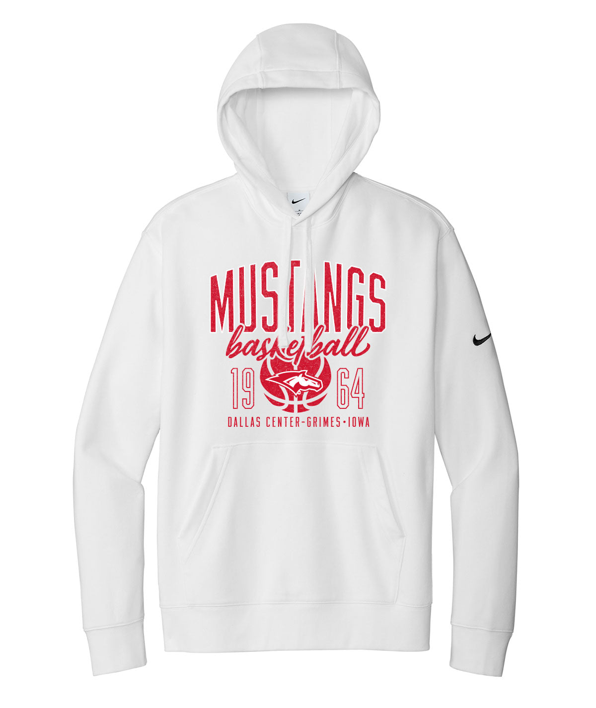 Mustangs Basketball Throwback Nike Fleece Hoodie