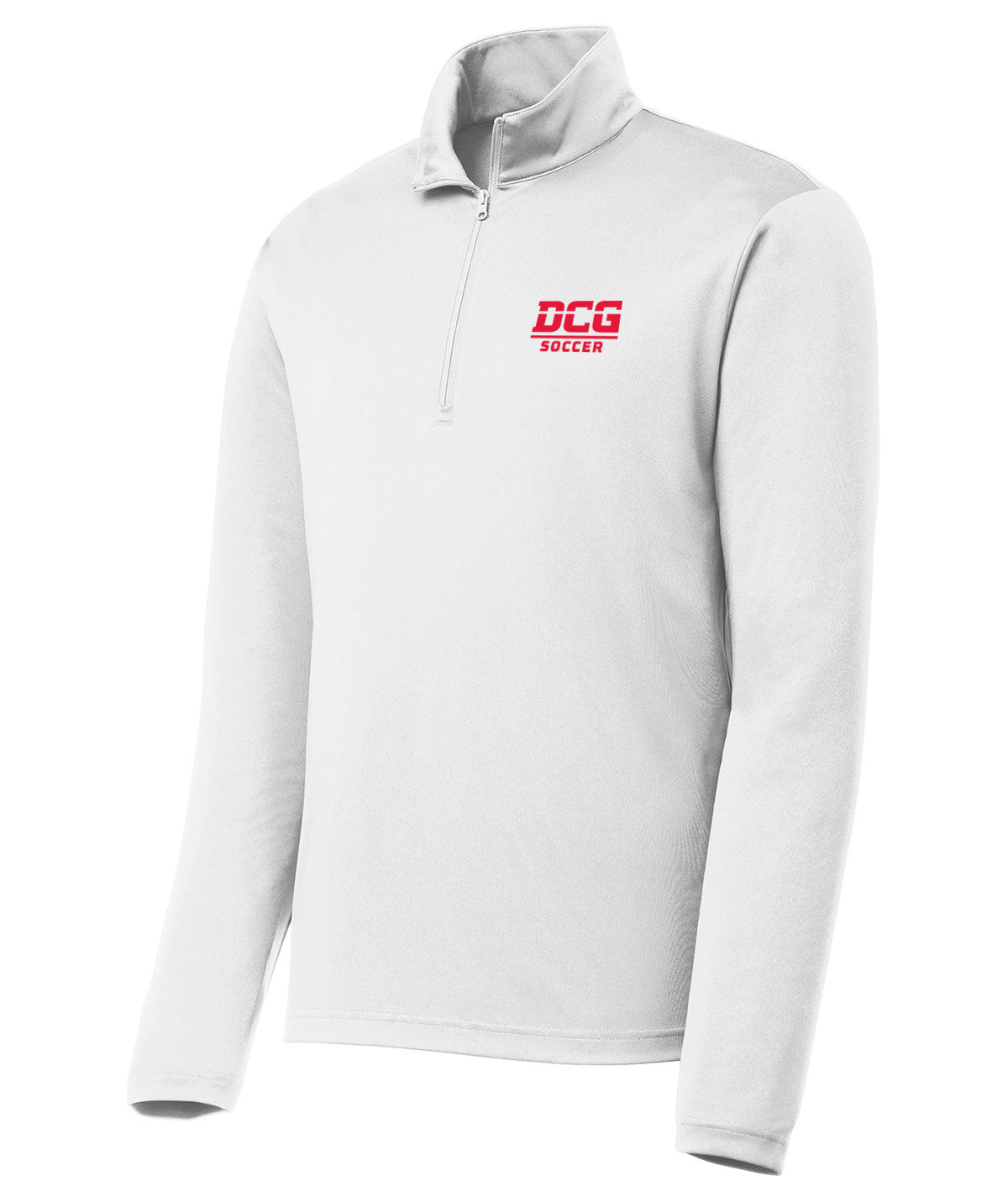 DCG Mustangs Soccer Mens 1/4 Zip Solid Pullover