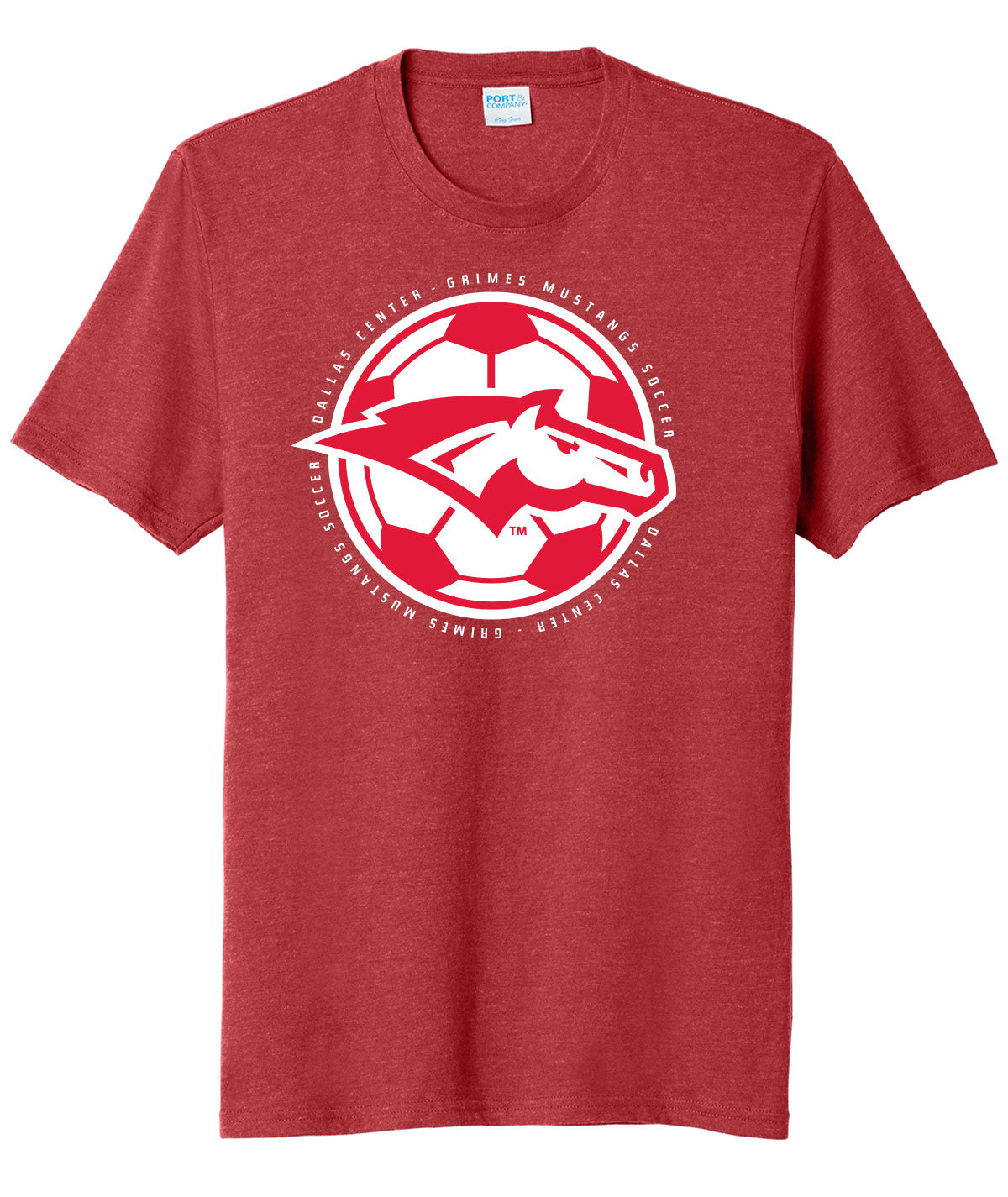 Mustangs Soccer Ball Soft Tee