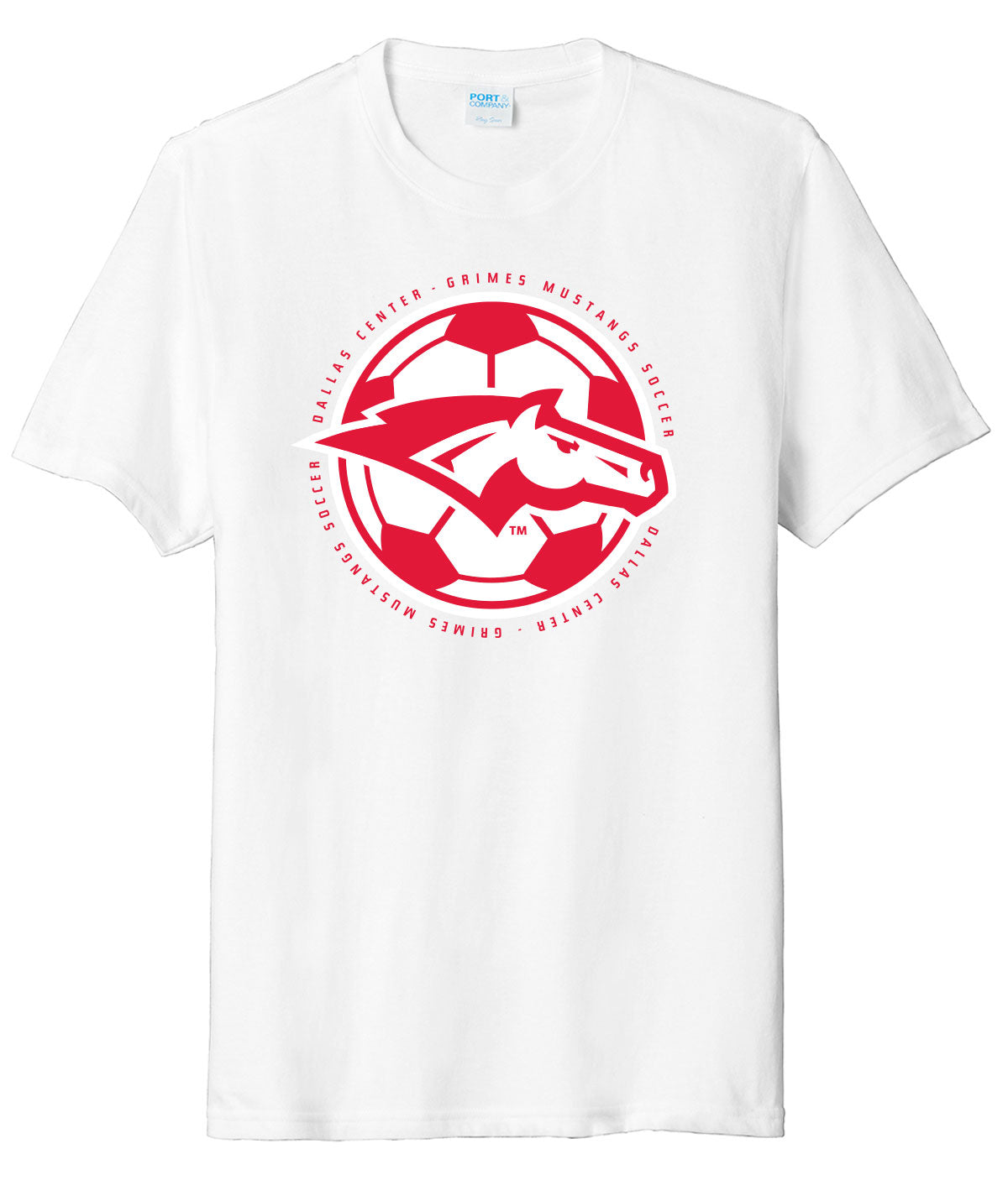 Mustangs Soccer Ball Soft Tee
