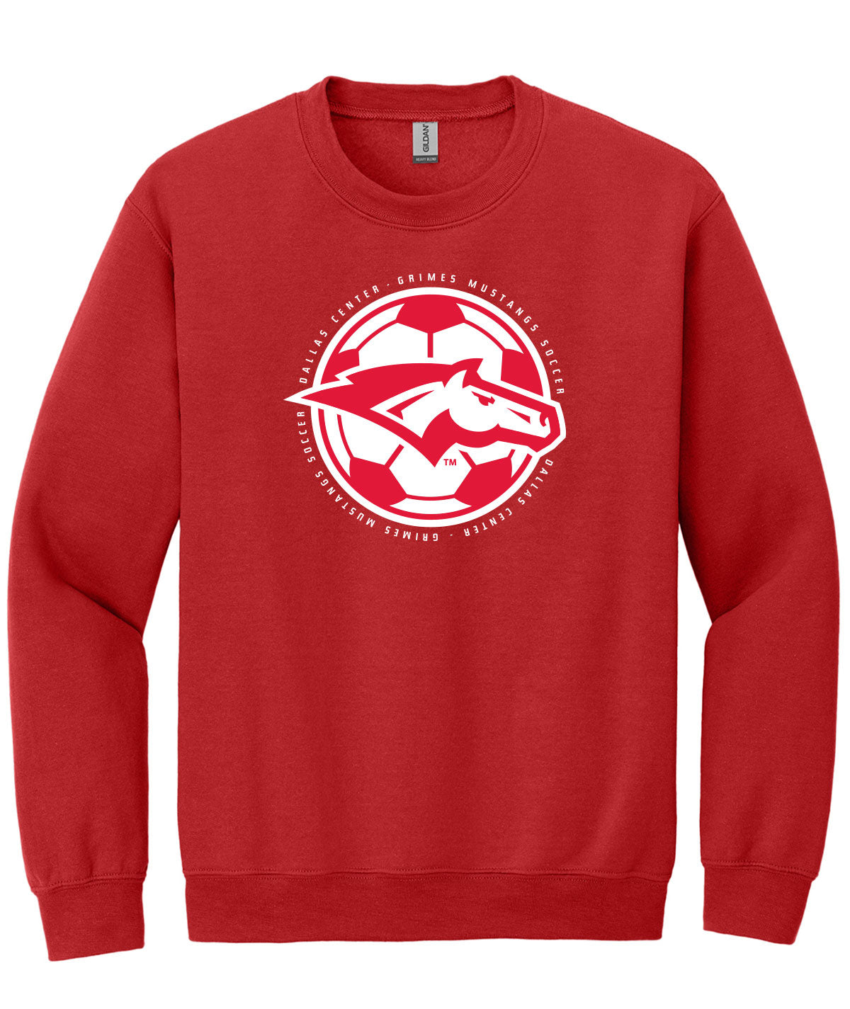 Mustangs Soccer Ball Crewneck Sweatshirt