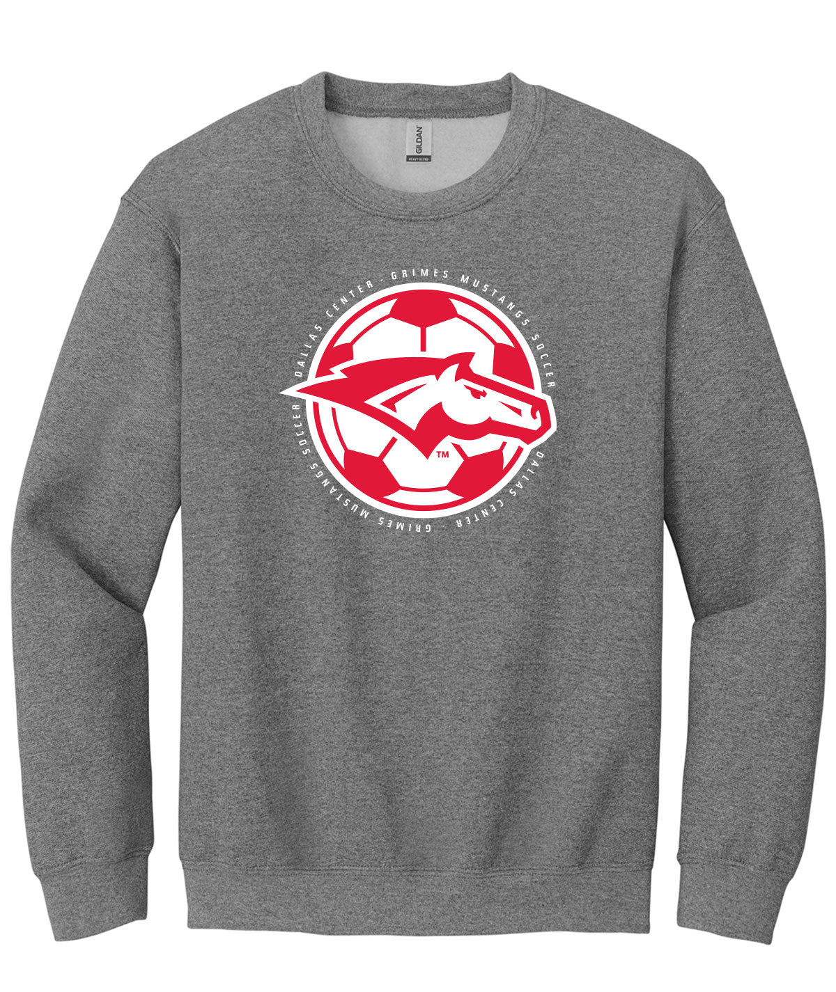 Mustangs Soccer Ball Crewneck Sweatshirt
