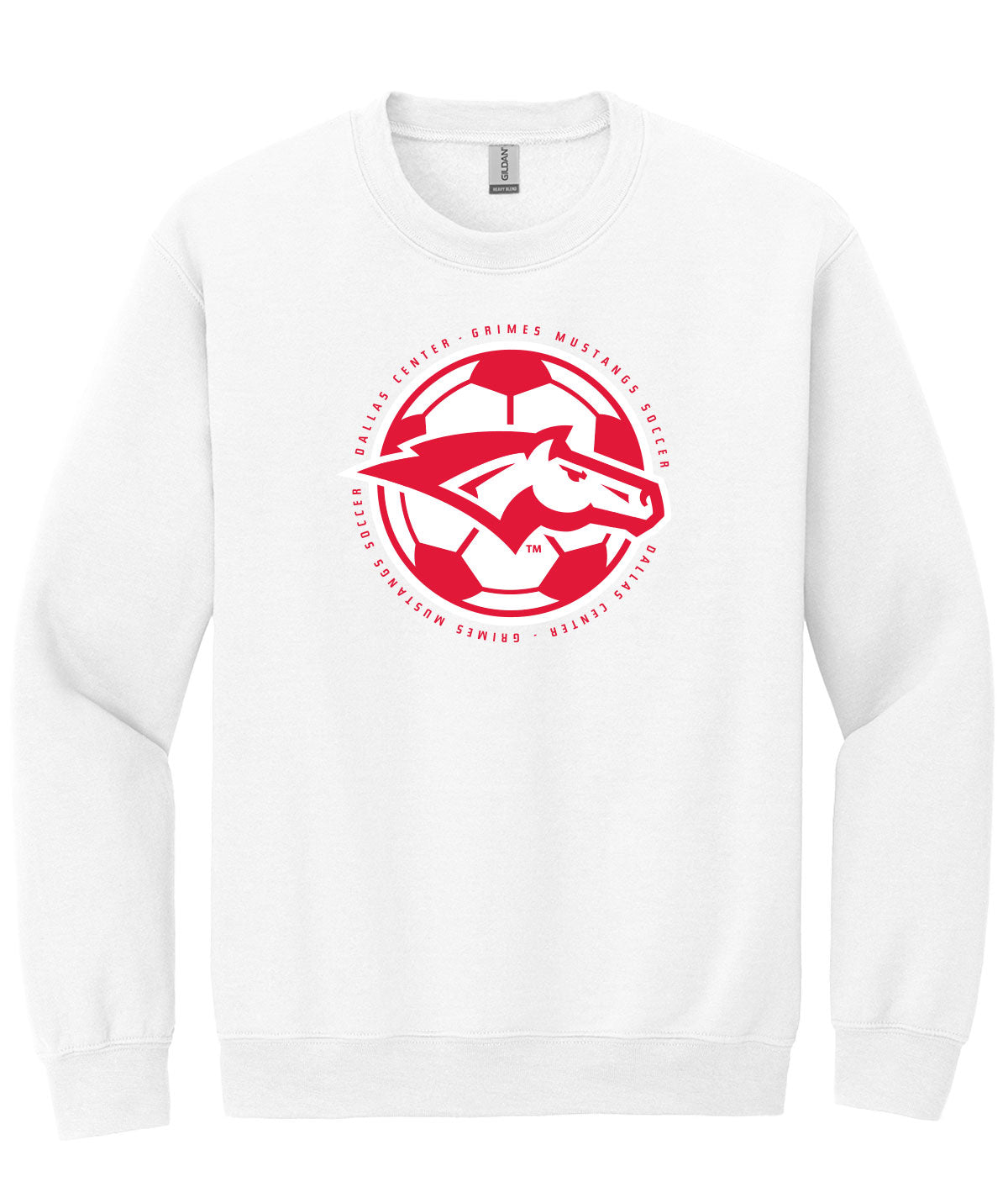 Mustangs Soccer Ball Crewneck Sweatshirt