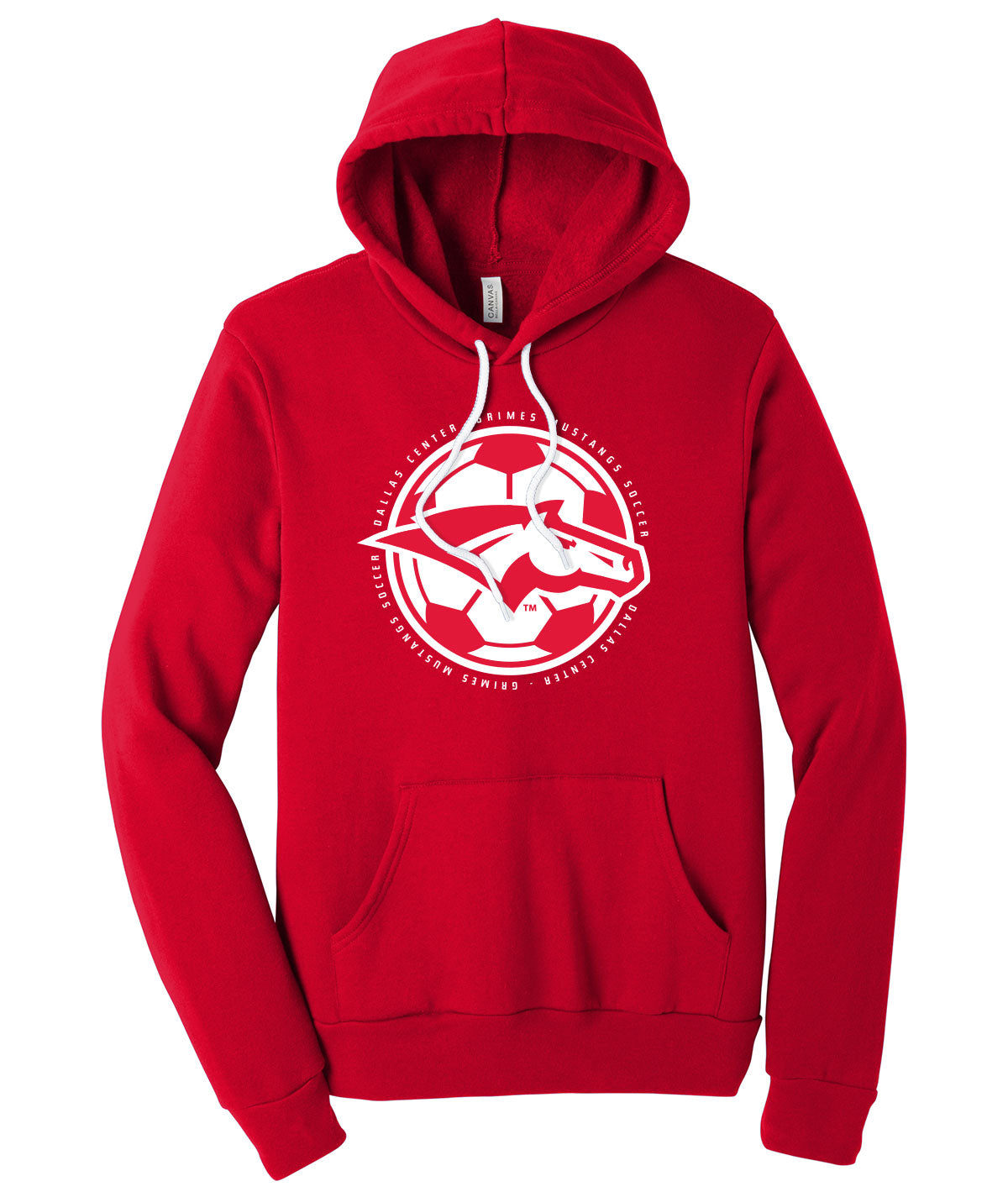 Mustangs Soccer Ball Softstyle Hoodie