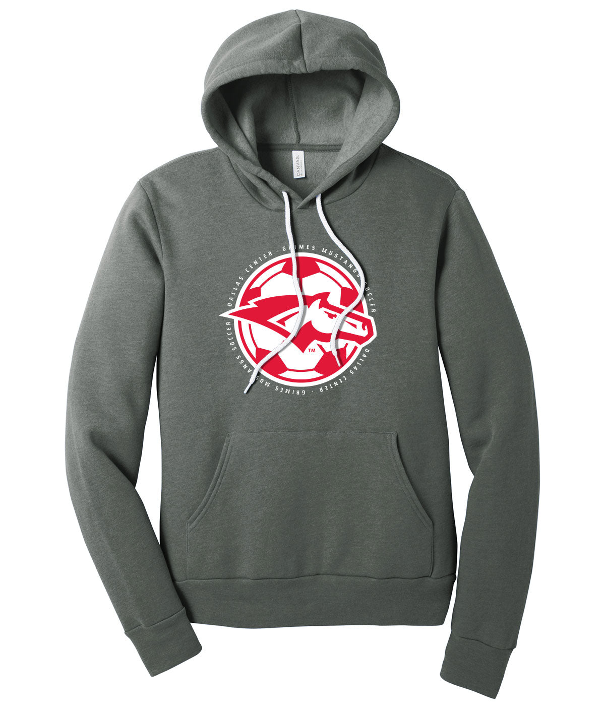 Mustangs Soccer Ball Softstyle Hoodie