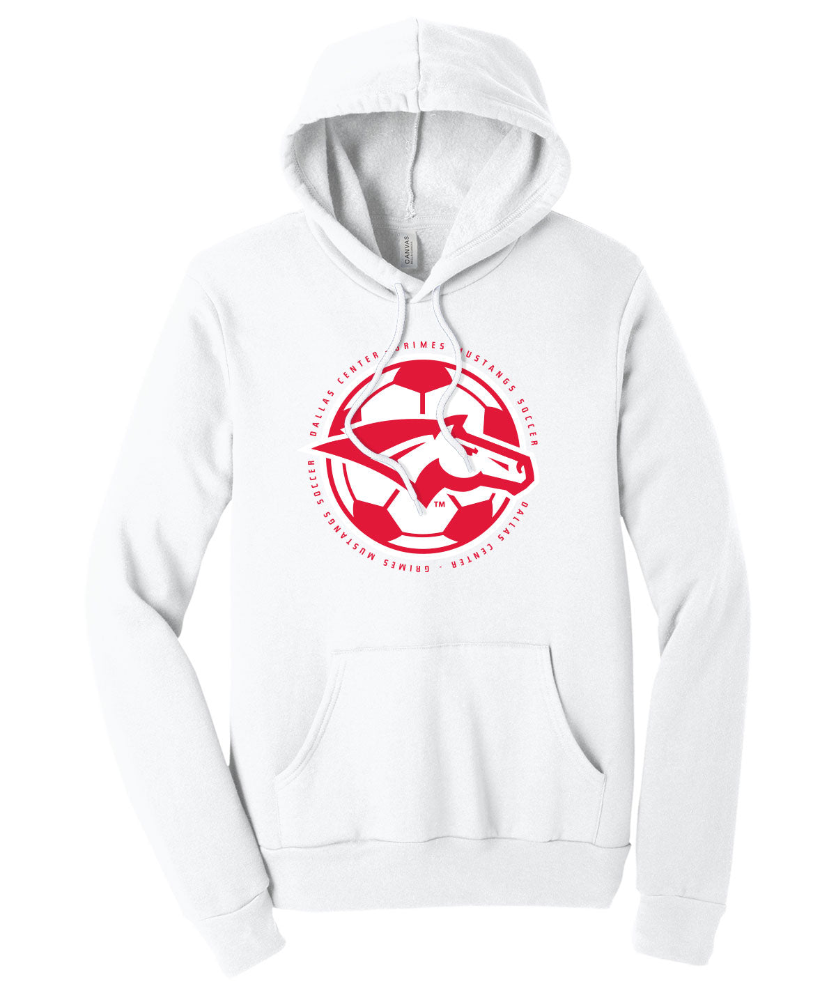 Mustangs Soccer Ball Softstyle Hoodie