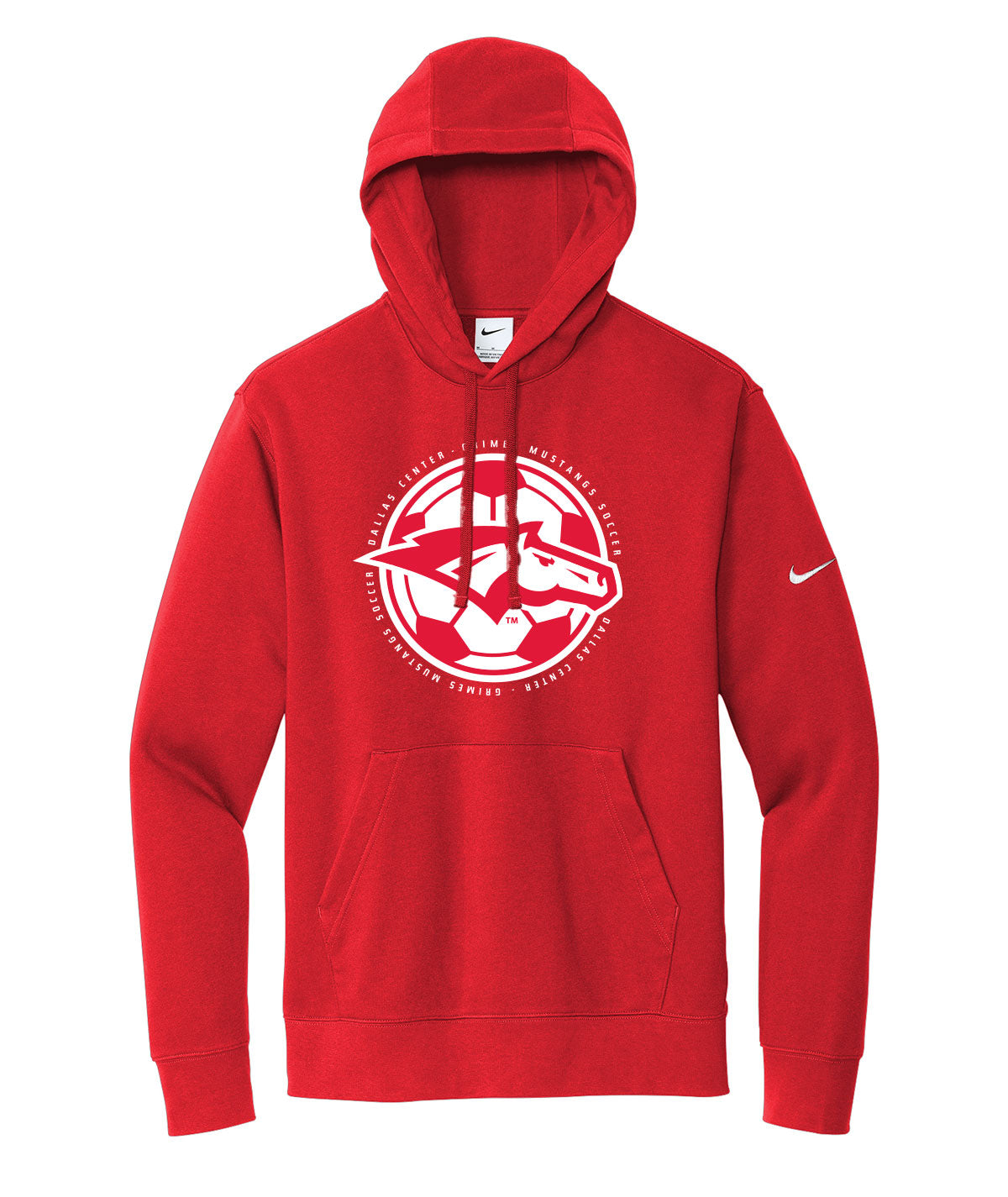 Mustangs Soccer Ball Nike Fleece Hoodie