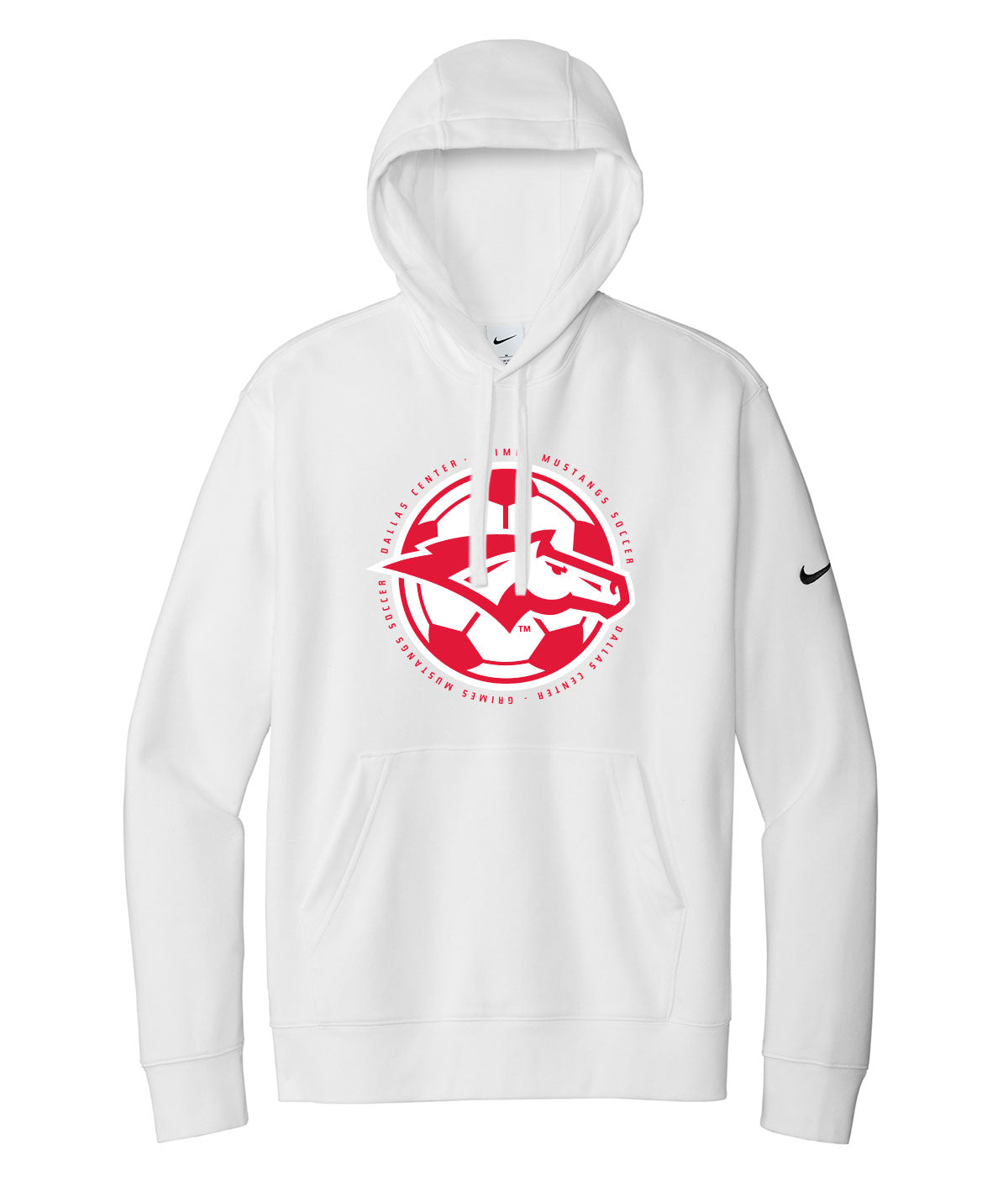 Mustangs Soccer Ball Nike Fleece Hoodie