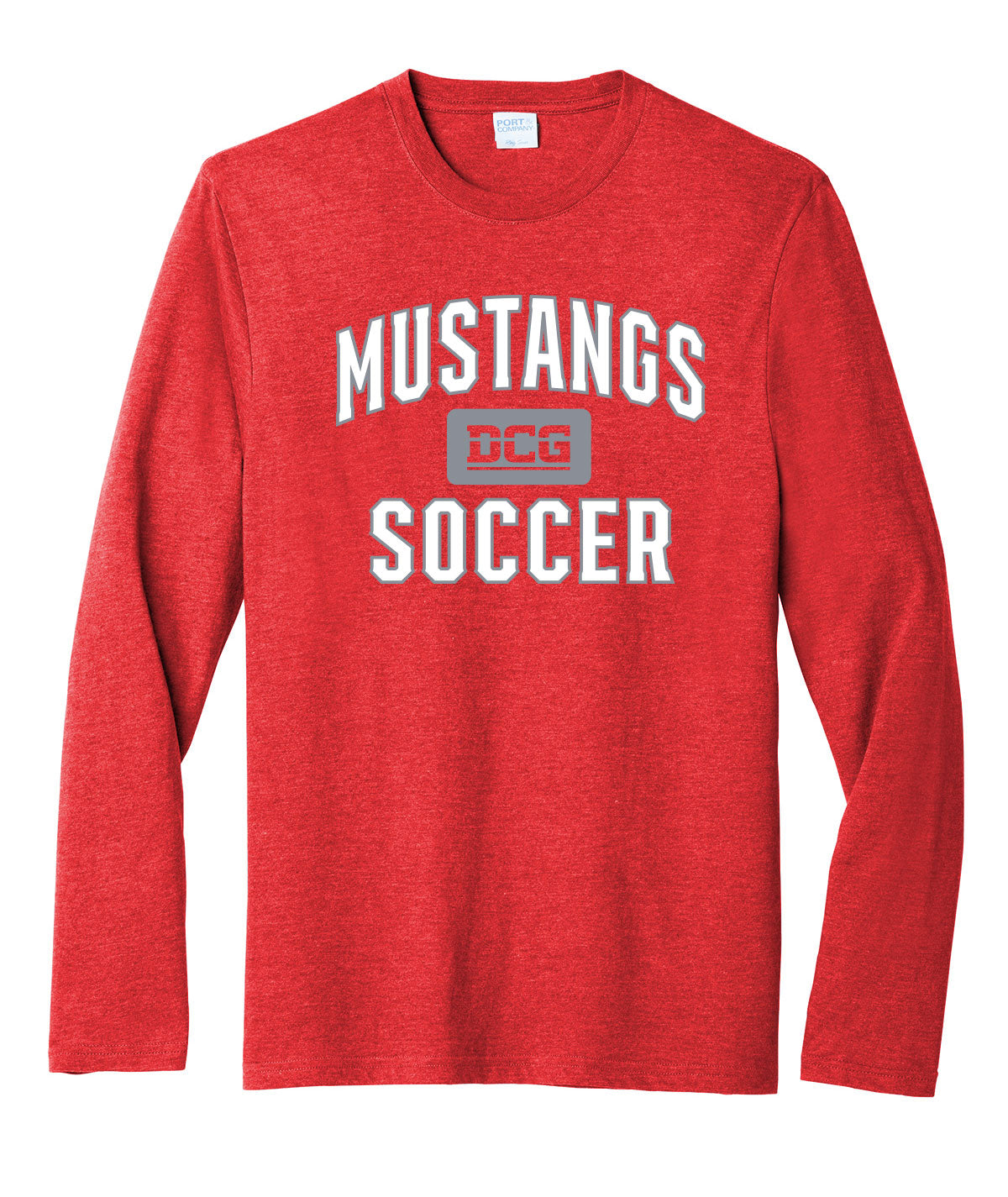 Mustangs Soccer Arch Long-Sleeve Soft Tee