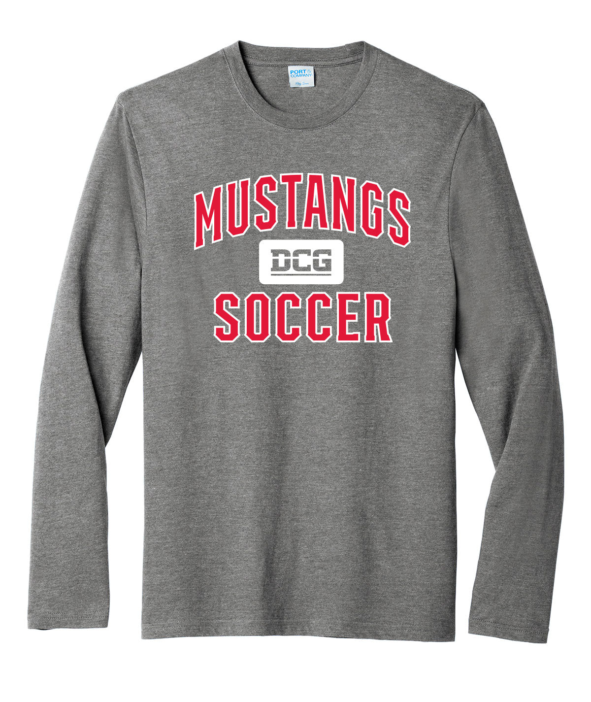 Mustangs Soccer Arch Long-Sleeve Soft Tee