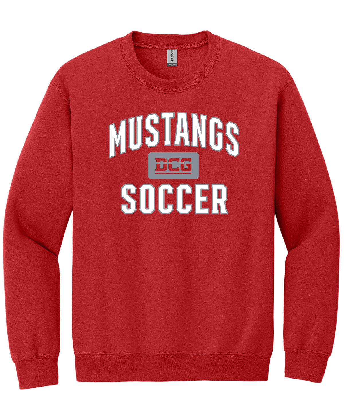 Mustangs Soccer Arch Crewneck Sweatshirt