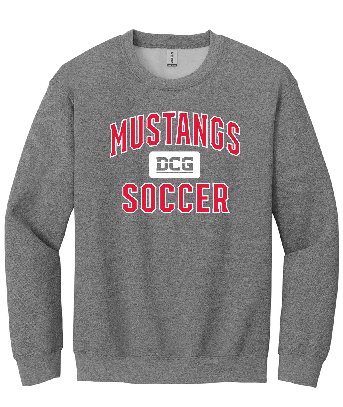 Mustangs Soccer Arch Crewneck Sweatshirt