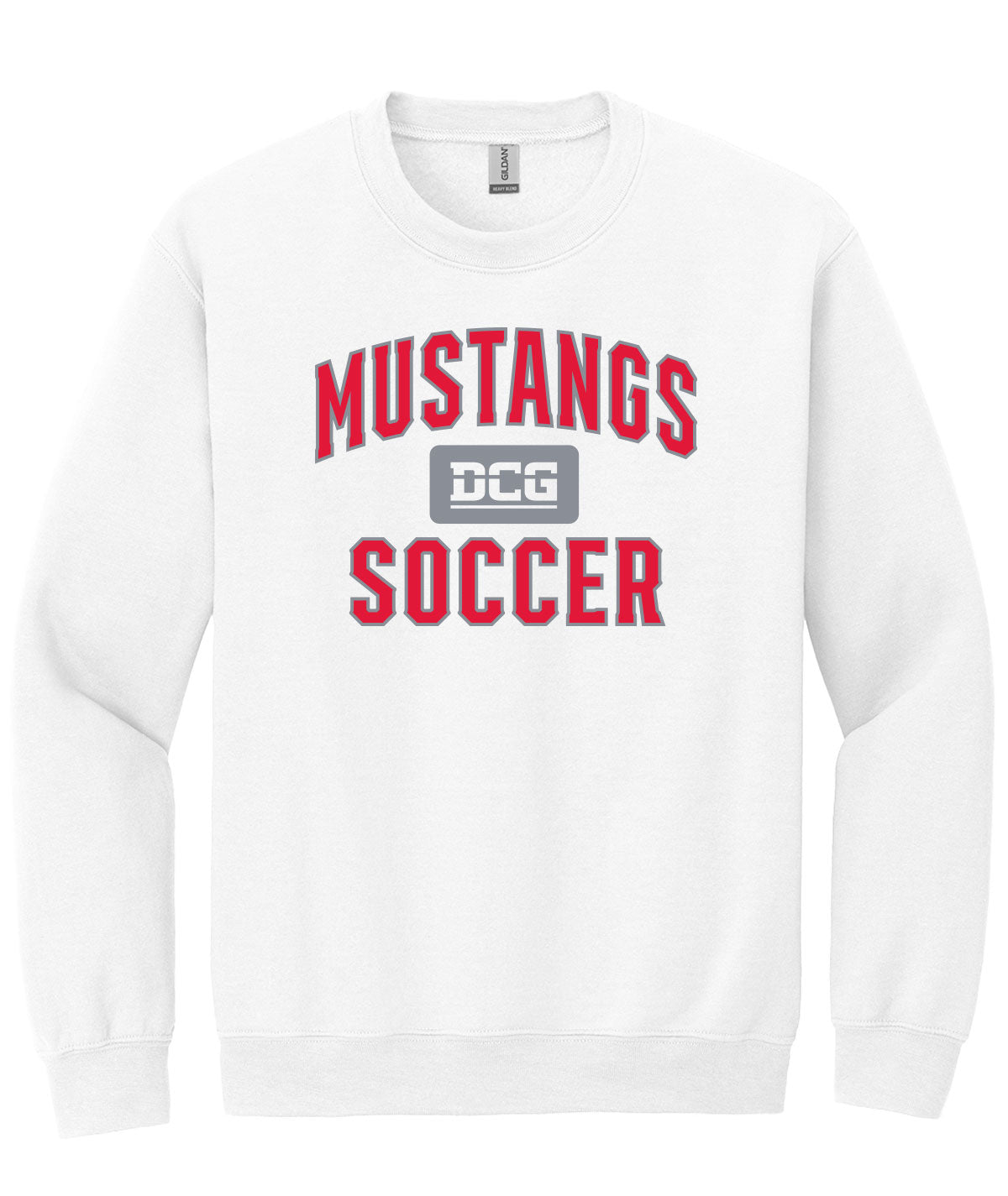Mustangs Soccer Arch Crewneck Sweatshirt