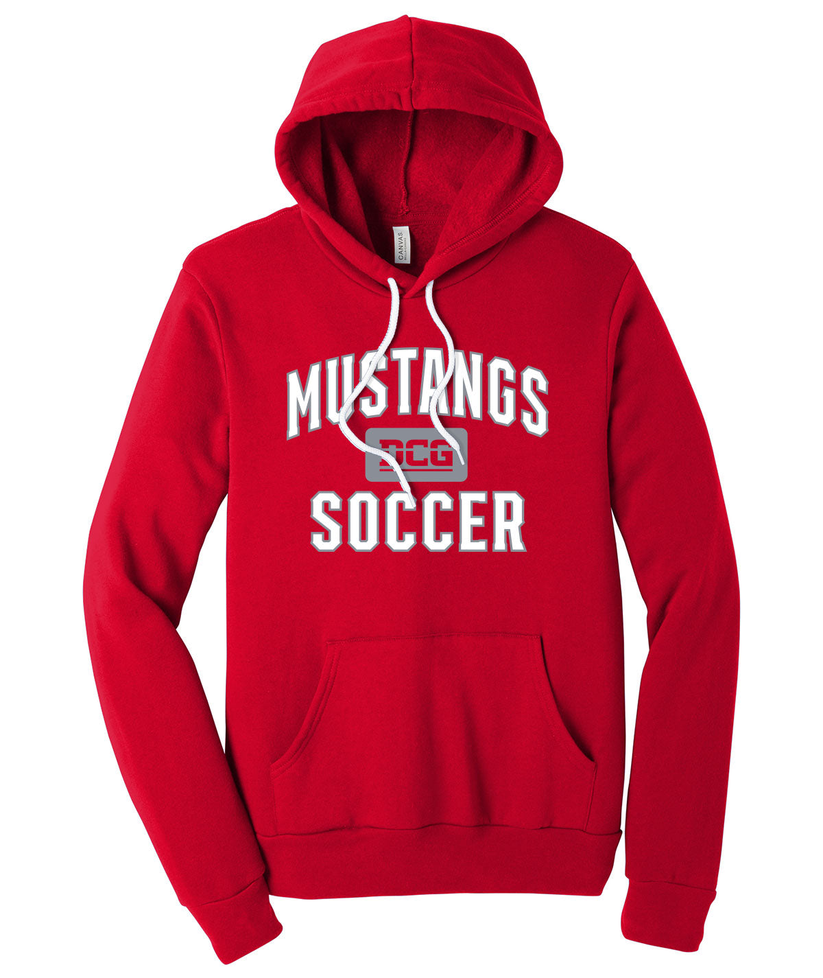 Mustangs Soccer Arch Softstyle Hoodie