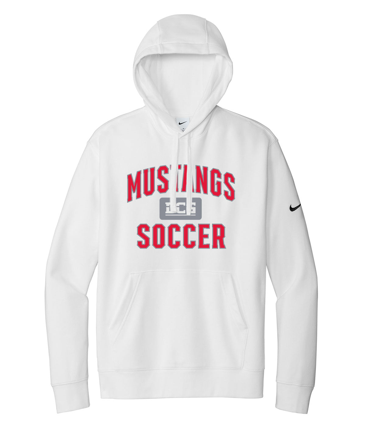 Mustangs Soccer Arch Nike Fleece Hoodie