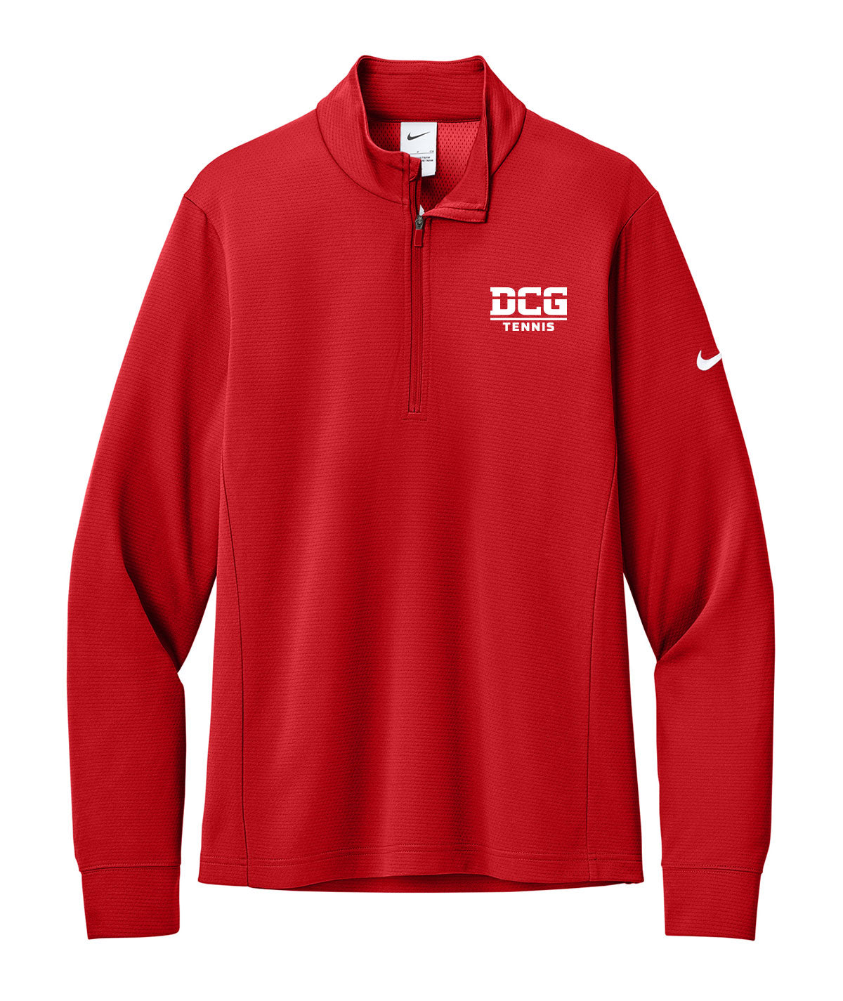 DCG Mustangs Tennis Mens Nike 1/2 Zip Cover Up