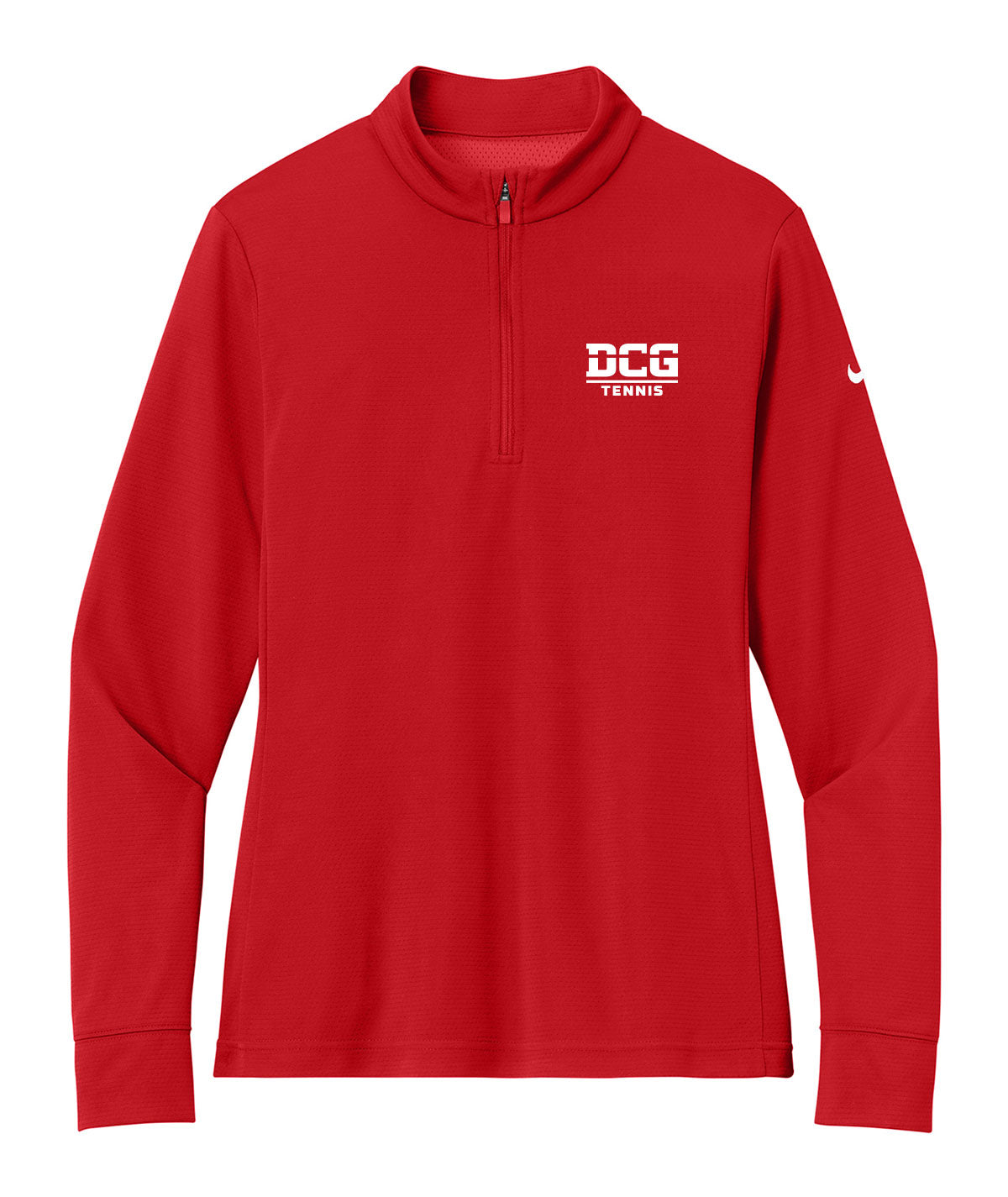 DCG Mustangs Tennis Womens Nike 1/2 Zip Cover Up