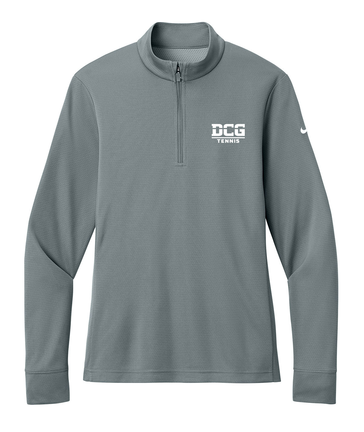 DCG Mustangs Tennis Womens Nike 1/2 Zip Cover Up