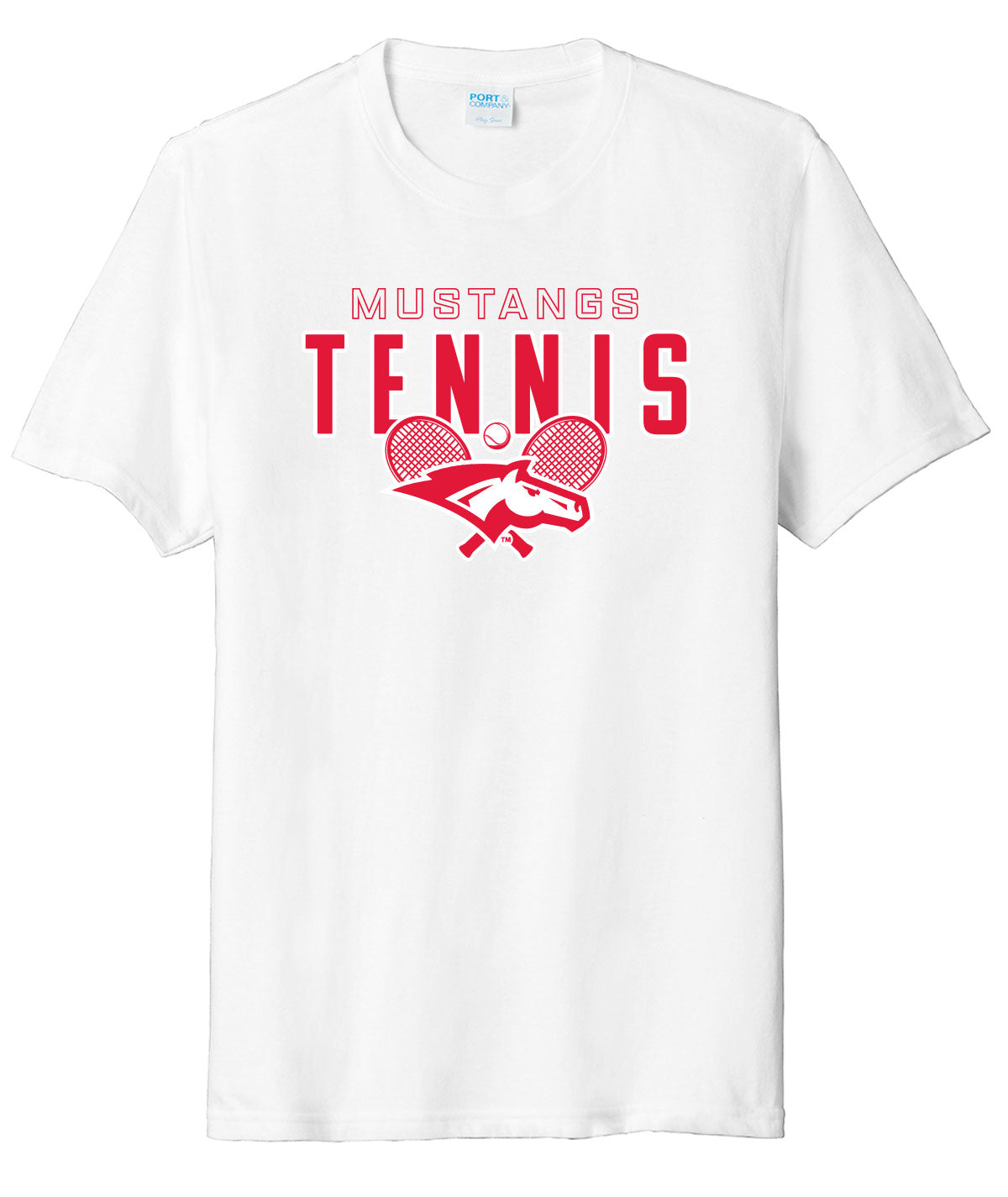 2026 Mustangs Tennis Soft Tee